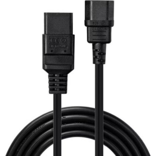 Cable de transmisión Lindy 30492 3 m IEC C14 a IEC C19 negro