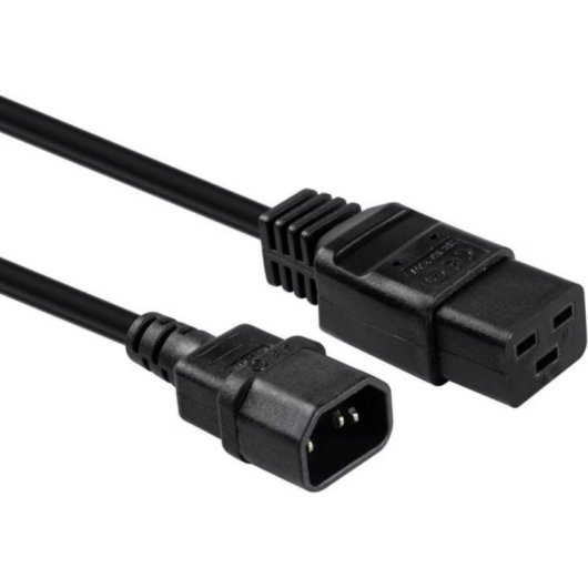 Cable de transmisión Lindy 30492 3 m IEC C14 a IEC C19 negro