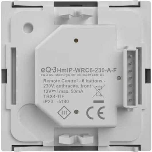 Interrupteur Intelligent Homematic IP 162028A0 Radio 6 Boutons Compatible Smart Home