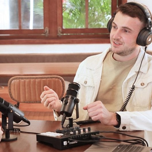 Microfone Maono PD400X USB/XLR dinâmico cardioide com filtro pop integrado