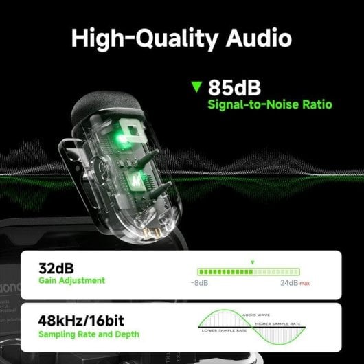 Microfone Maono Wm622 Pc2 Wireless USB UHF com alcance 50 m