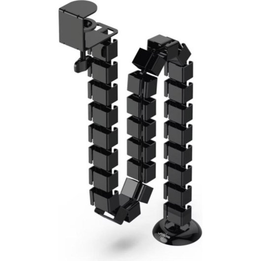 Organizzatore cavi Hama Spine nero 1,3 m per scrivania flessibile