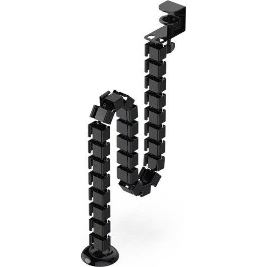Organizzatore cavi Hama Spine nero 1,3 m per scrivania flessibile