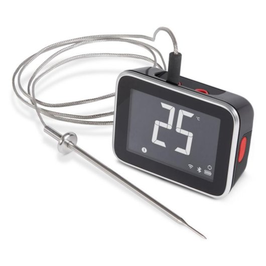 Termómetro Weber Connect Digital LCD Bluetooth WiFi 4 sondas preto