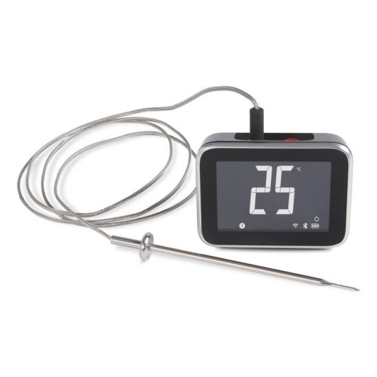 Termómetro Weber Connect Digital LCD Bluetooth WiFi 4 sondas preto