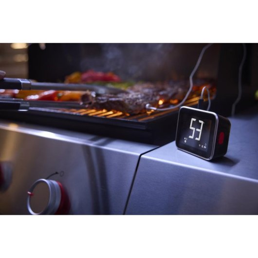Termómetro Weber Connect Digital LCD Bluetooth WiFi 4 sondas preto