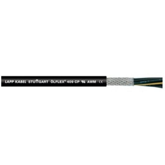 Cabo de média tensão Lapp ÖLFLEX 409 CP 3x0,75 mm² PVC preto 500 m