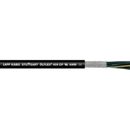 Cabo de média tensão Lapp ÖLFLEX 409 CP 4x0,75 mm² PVC preto 500 m