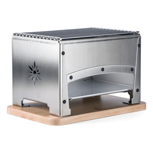 Barbecue Louis Tellier BRASI-F inox plancha extérieure 60x32 cm