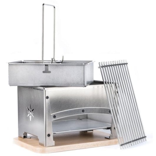 Barbecue Louis Tellier BRASI-F inox plancha extérieure 60x32 cm
