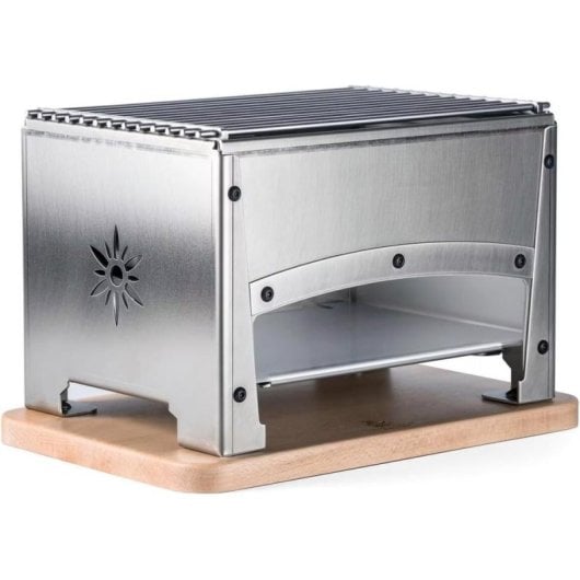 Barbecue Louis Tellier BRASI-F inox plancha extérieure 60x32 cm