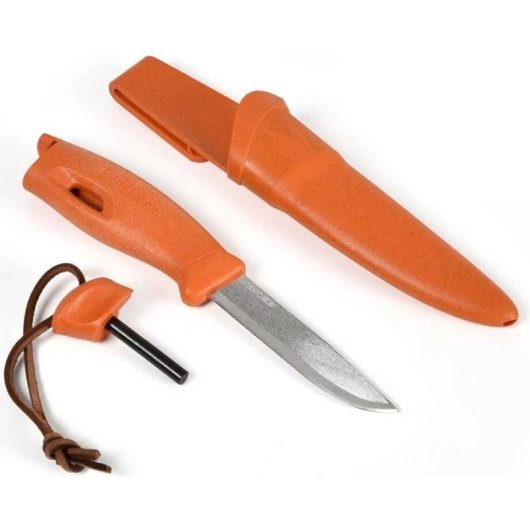 Pedernal Light my Fire Swedish FireKnife aço inoxidável laranja 220 mm