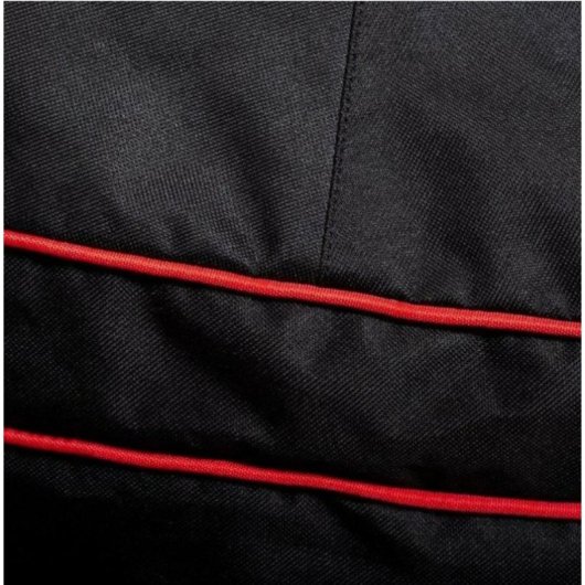 Housse protectrice Kamado Joe Big Joe polyester imperméable noir et rouge