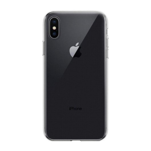 Funda para móvil Max Power Digital Transparente Antigolpes Silicona Ultrafina para iPhone X y iPhone Xs