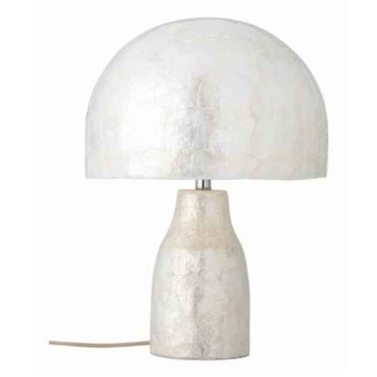 Lâmpada de mesa Bloomingville Adria capiz natural bambu ferro E27