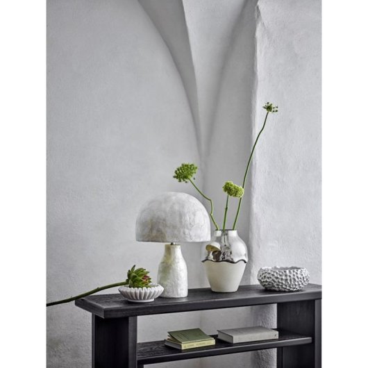 Lâmpada de mesa Bloomingville Adria capiz natural bambu ferro E27