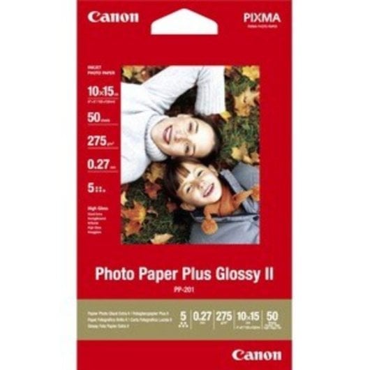 Papier photo Canon PP-201 5x7 pouces haute brillance 260 g/m² 20 feuilles