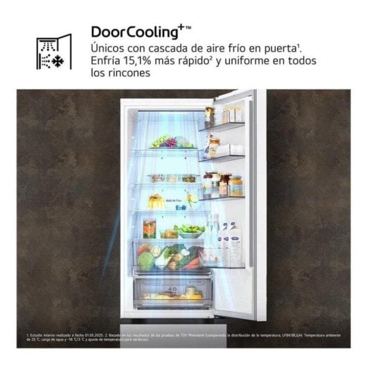 Frigorífico Combi LG GBBSJ20DSWE No Frost 203cm 375L D Blanco WiFi IA