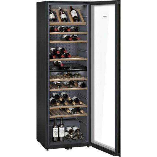 Enfriador de vino Siemens iQ500 KW36KATGA 199 botellas 2 zonas LED Gris