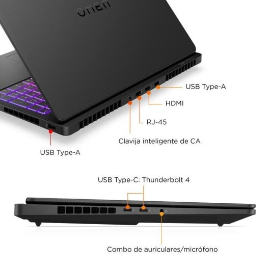 Portátil HP OMEN 16 MAX 16" Intel Core Ultra 9 275HX 32GB 1TB SSD RTX 5070 Ti FreeDOS