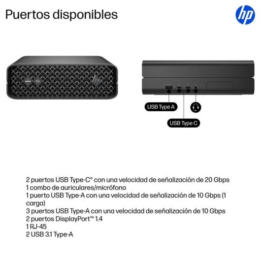 Mini PC HP Z2 G1i Intel Core Ultra 9 285K 48GB 1TB SSD RTX 4000 Ada Windows 11 Pro Wi-Fi 7
