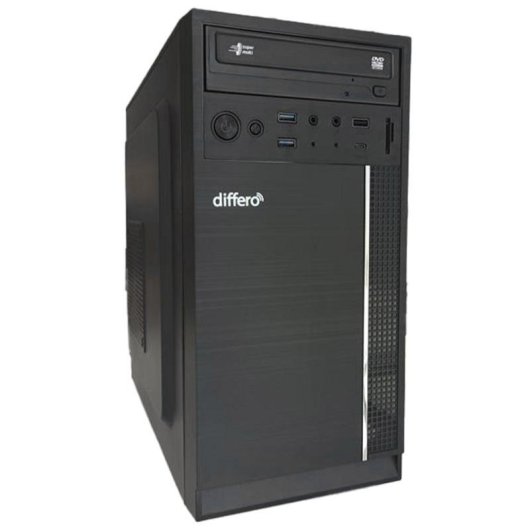 Desktop-PC Differo V15 Intel Core i5-12400 8GB 500GB SSD UHD 730 DVD-RW
