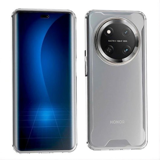 Funda para móvil Max Power Digital Antigolpes Silicona Transparente Esquinas Reforzadas para Honor Magic 7 Lite y X9c