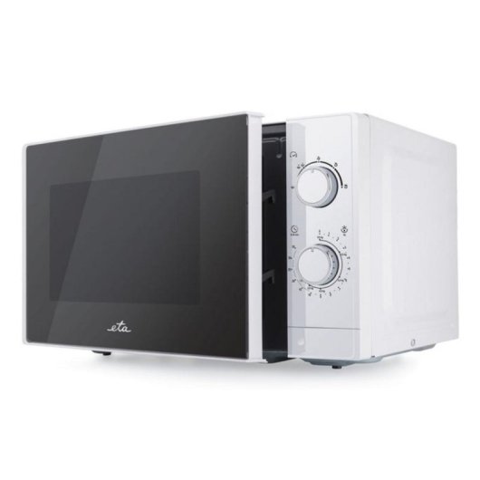 Mikrowelle ETA Marvello 20L 700W Edelstahl Drehregler Auftaufunktion