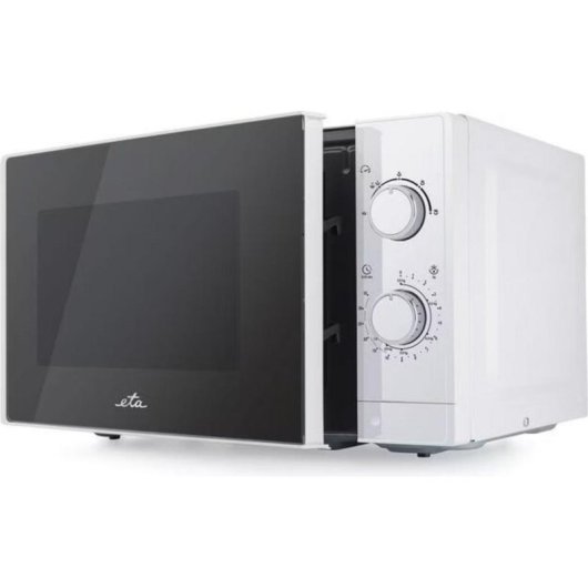 Mikrowelle ETA Marvello 20L 700W Edelstahl Drehregler Auftaufunktion