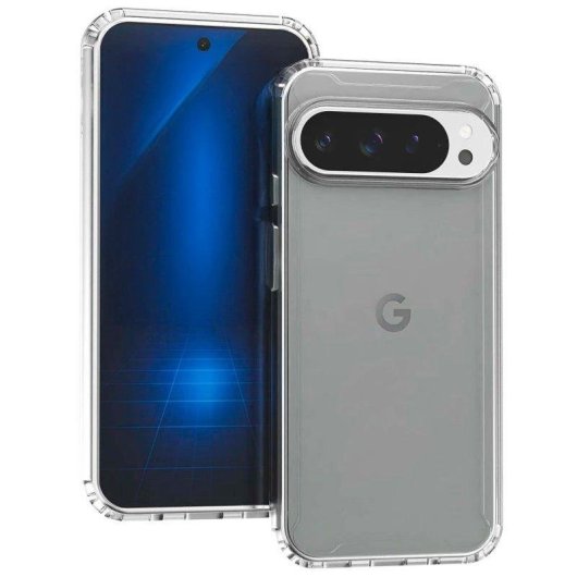 Coque pour mobile Max Power Digital Antichoc Silicone Transparent Coins Renforcés pour Google Pixel 10 Pro XL