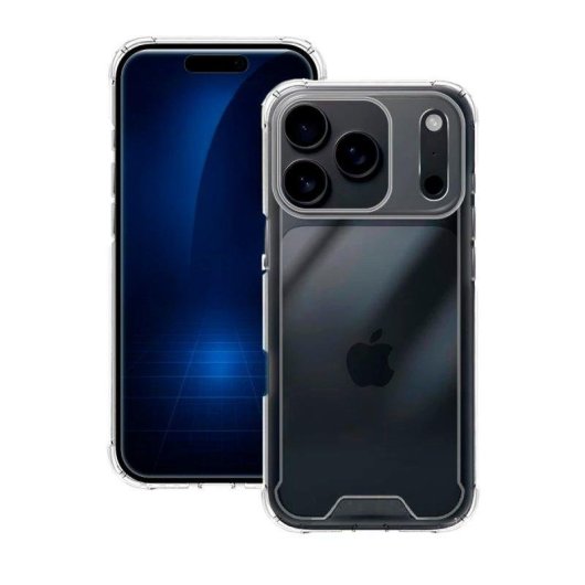 Funda para móvil Max Power Digital Antigolpes Transparente Silicona Esquinas Reforzadas para iPhone 17 Pro