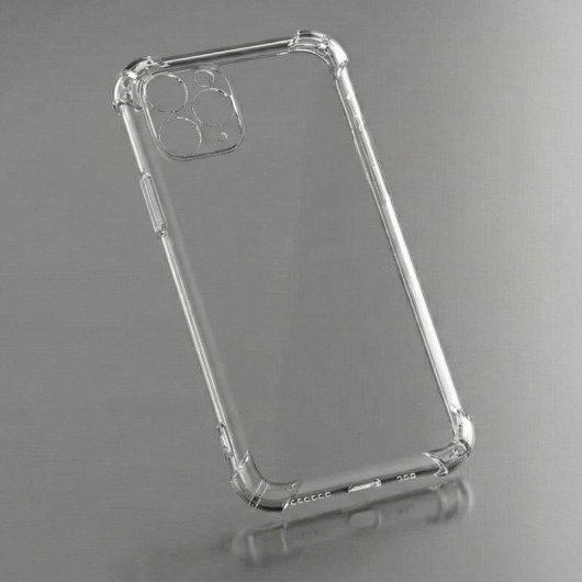 Funda para móvil Max Power Digital Antigolpes Silicona Transparente Esquinas Reforzadas para iPhone Xs Max