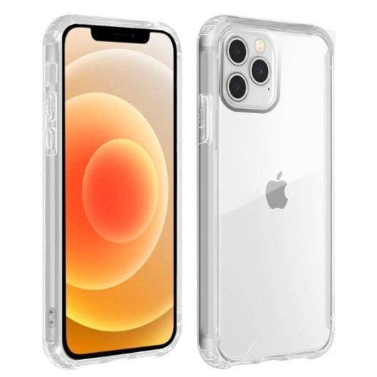 Coque pour mobile Max Power Digital Antichoc Transparente Silicone Coins Renforcés pour iPhone 12/12 Pro