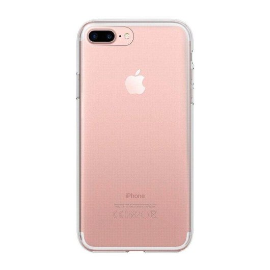 Funda para móvil Max Power Digital Antigolpes Silicona Transparente Esquinas Reforzadas para iPhone 7 Plus y 8 Plus