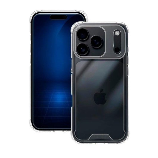 Funda para móvil Max Power Digital Antigolpes Silicona Transparente Esquinas Reforzadas para iPhone 17 Pro Max