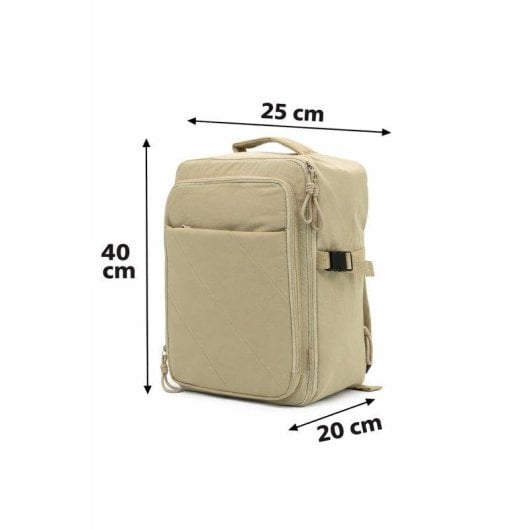 Mochila Benzi BZ5854 40x25x20 cm 20L Poliéster Resistente Bege