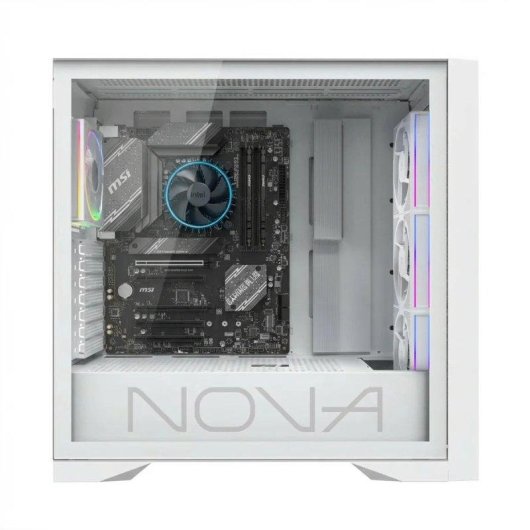 Boîtier SUPRA GAMING Nova ATX Blanc USB-C Gestion Câbles GPU 420 mm