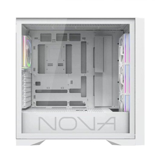 Boîtier SUPRA GAMING Nova ATX Blanc USB-C Gestion Câbles GPU 420 mm