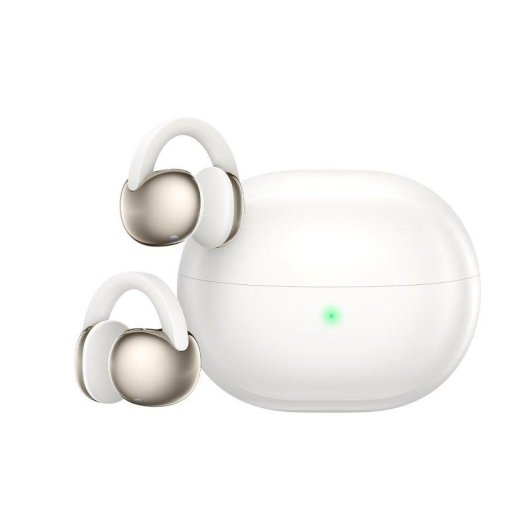 Écouteurs TCL Crystal Clip sans fil Bluetooth Open-ear, réduction de bruit, IPX4, blanc