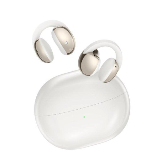 Écouteurs TCL Crystal Clip sans fil Bluetooth Open-ear, réduction de bruit, IPX4, blanc