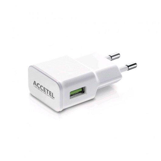 Cargador de pared Accetel AC200 USB-A 2.1A 10W sin cable