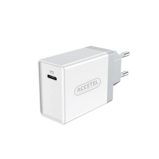 Cargador de pared Accetel AC600W carga rápida Power Delivery 18W