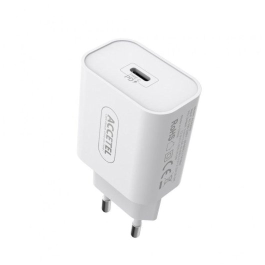 Cargador Accetel AC920W Carga Rápida 20W Power Delivery USB-C