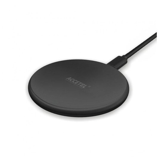 Cargador inalámbrico Accetel Acw510b 15W carga rápida negro