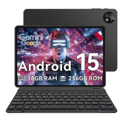 Tablet Vanwin T30 WiFi 10,1" 18GB 256GB Negro con Teclado