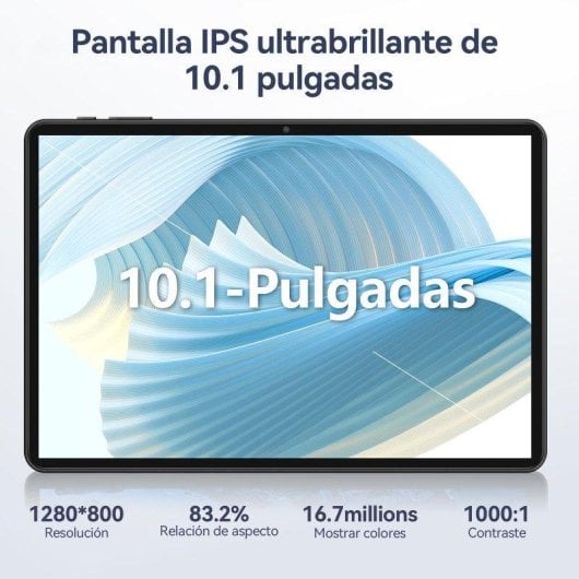 Tablet Vanwin T30 10,1" 256GB Wifi 5000mAh Android 15 Negra con teclado