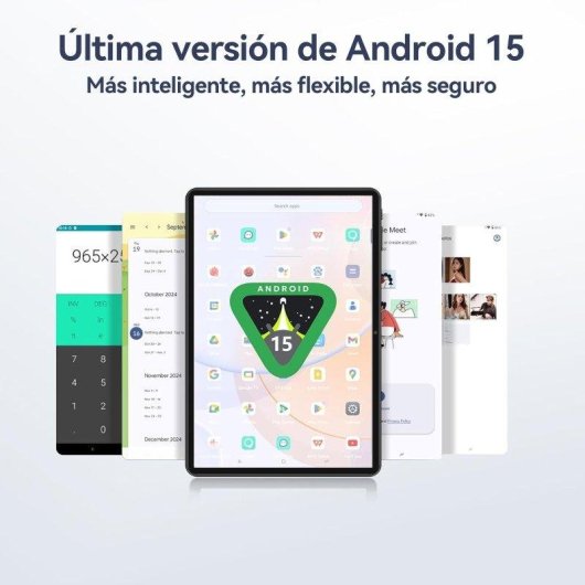 Tablet Vanwin T30 10,1" 256GB Wifi 5000mAh Android 15 Negra con teclado