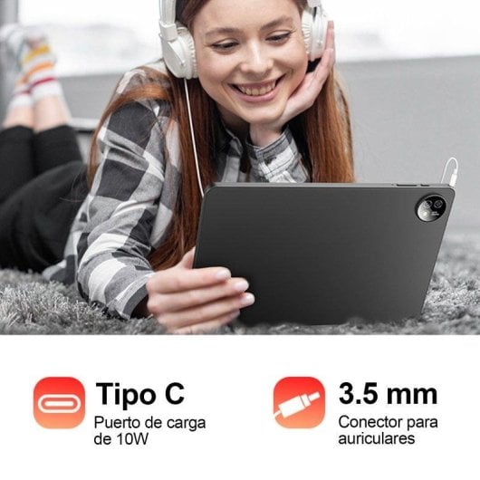 Tablet Vanwin T30 10,1" 256GB Wifi 5000mAh Android 15 Negra con teclado