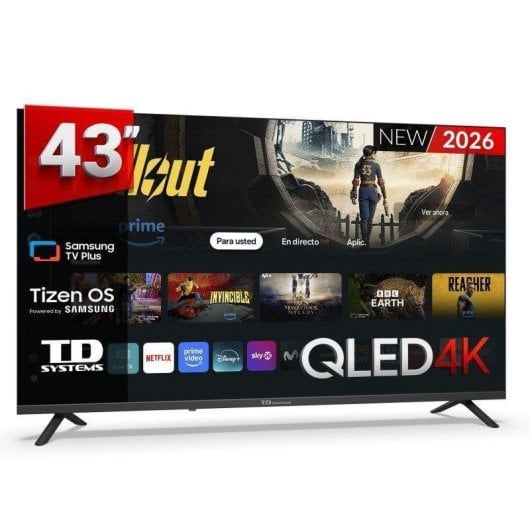 TV TD Systems QLED M43QC22TIZEN 43" 4K UltraHD 60Hz Smart TV Tizen HDR10 Bixby