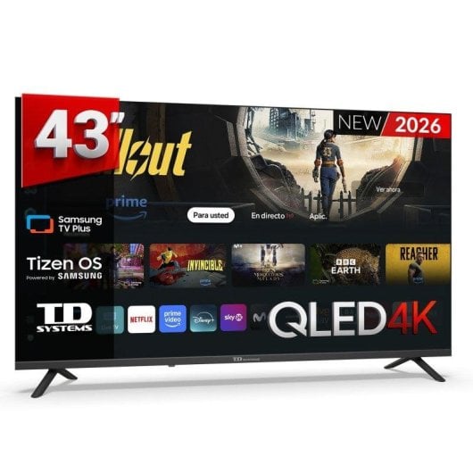 TV TD SYSTEMS QLED M43QC22TIZEN 43" 4K UltraHD 60Hz Smart TV Tizen HDR10 Bixby